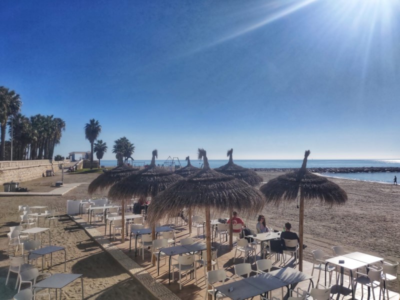 Restaurante en la playa de Málaga