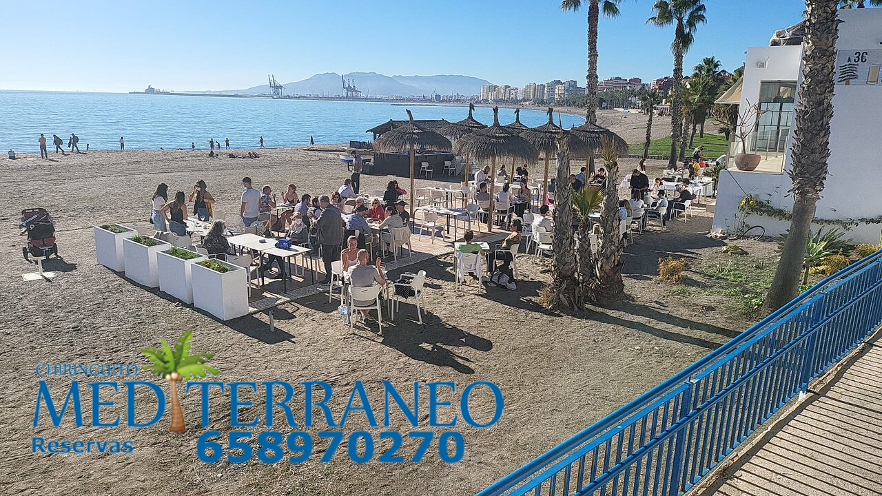 Restaurante en la playa en Malaga